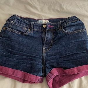 Blue jean shorts